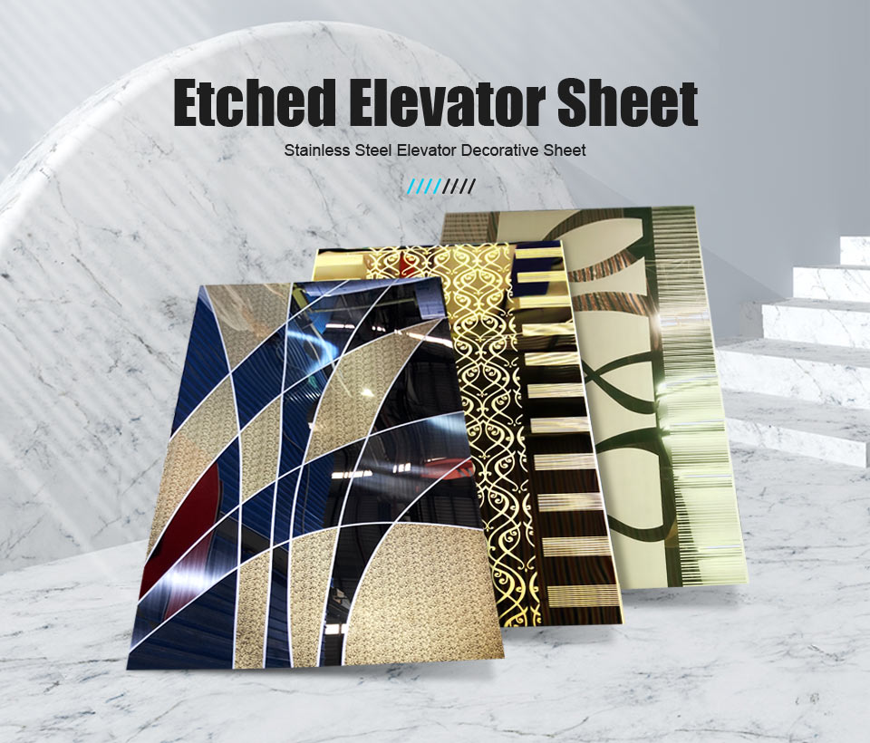 Many pattern designs in Ferosteel for elevator decoration