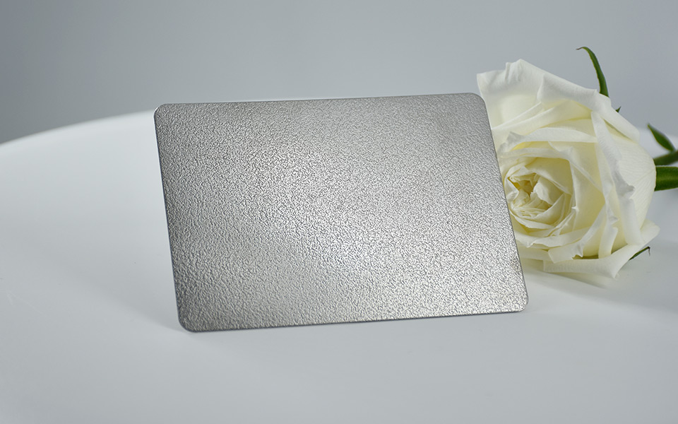 Silver color Embossed stainless steel sheet