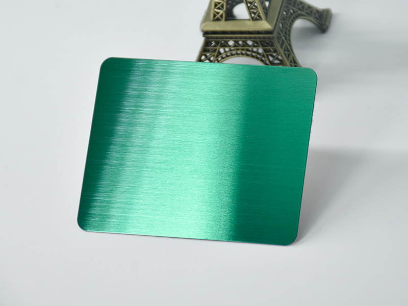 صفائح الفولاذ المقاوم للصدأ مع PVD اللون الأخضر المورد النهاية