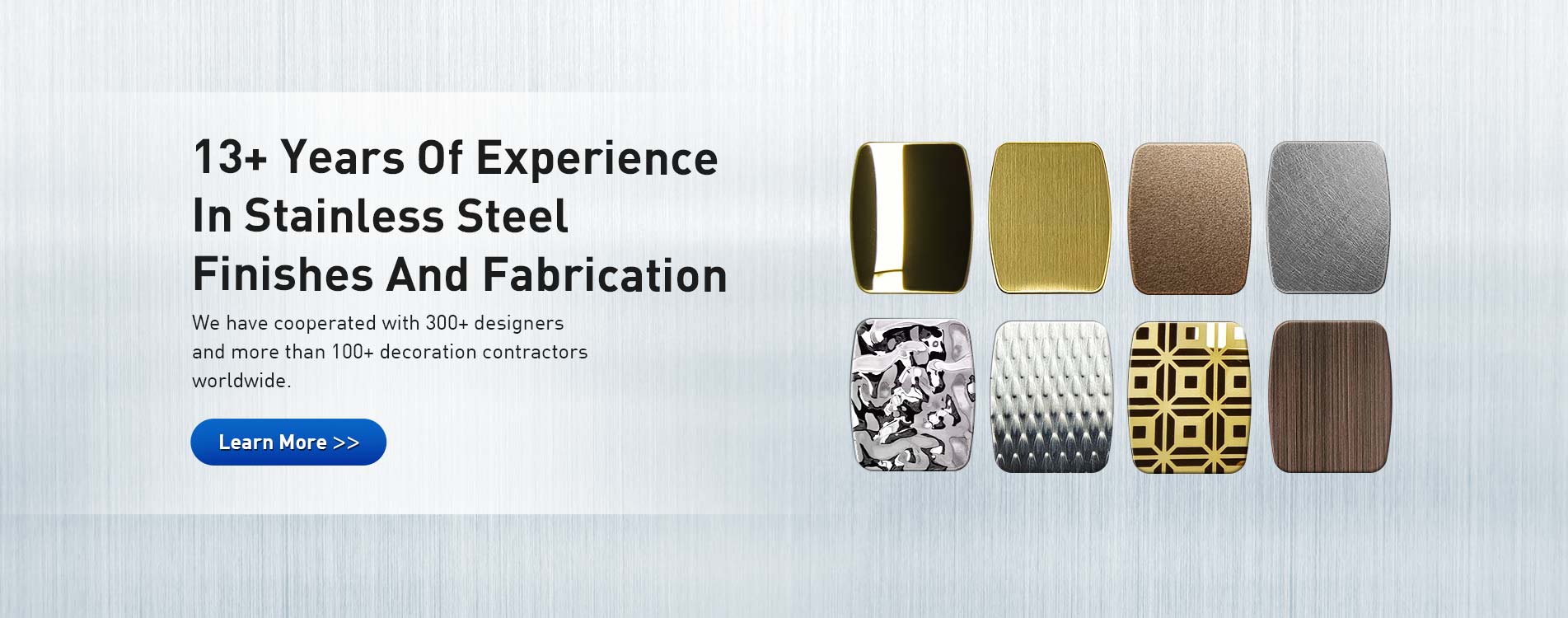 Decorative Stainless Steel Sheet Various styles of sheet supply