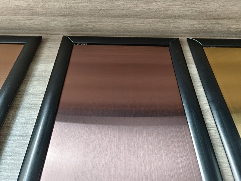 PVD Color Hairline Finish Stainless Steel Sheet