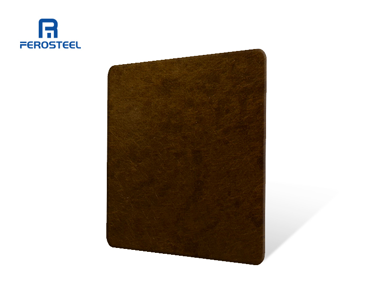 Dark Bronze PVD Coated Stainless Steel Sheet – Luxurious Antique Finish for Architectural Design