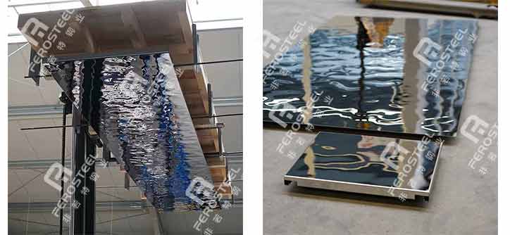 water ripple metal