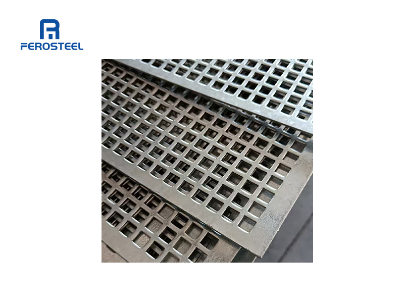 Corrosion-resistant perforated steel