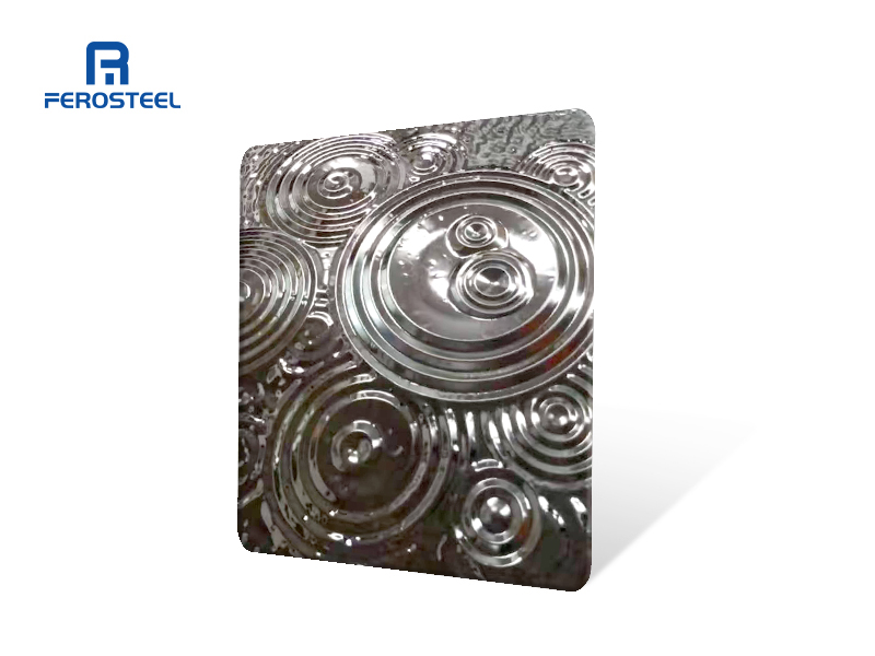 Circular stamped stainless steel sheets