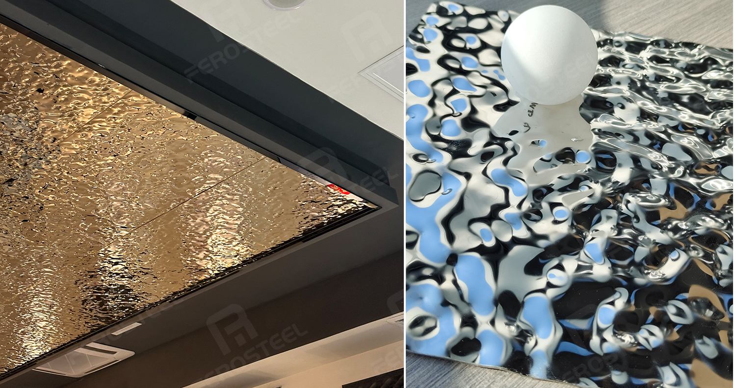 water ripple stainless steel sheets