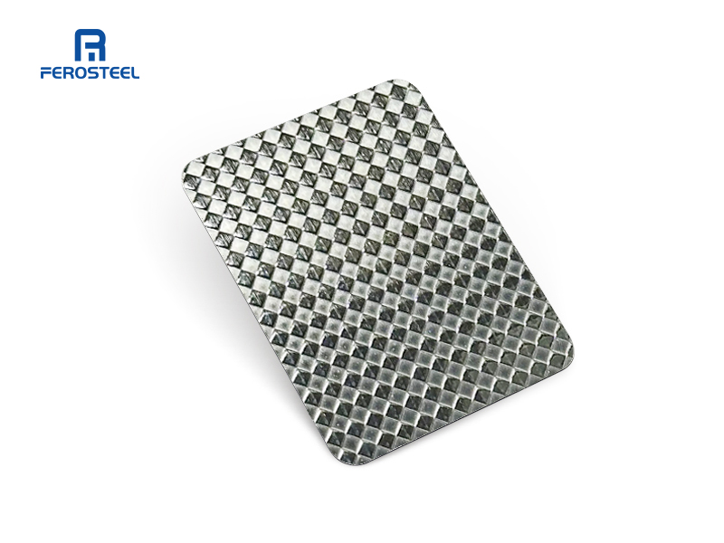 الماس تنقش ورقة الفولاذ المقاوم للصدأ المعمارية