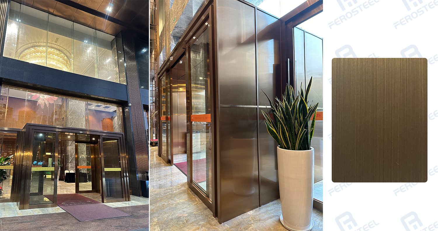 Application of antique copper stainless steel decorative projects Application of antique copper stainless steel decorative projects