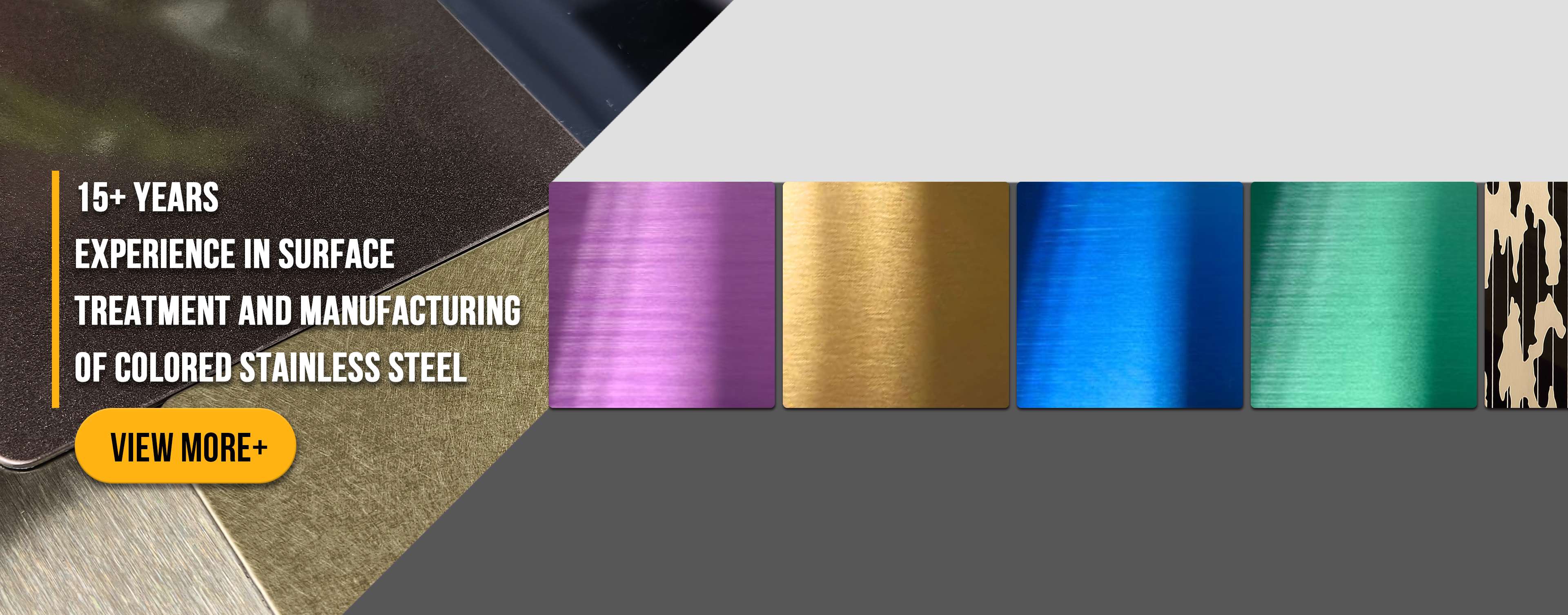 صفائح ملونة من الفولاذ المقاوم للصدأ PVD