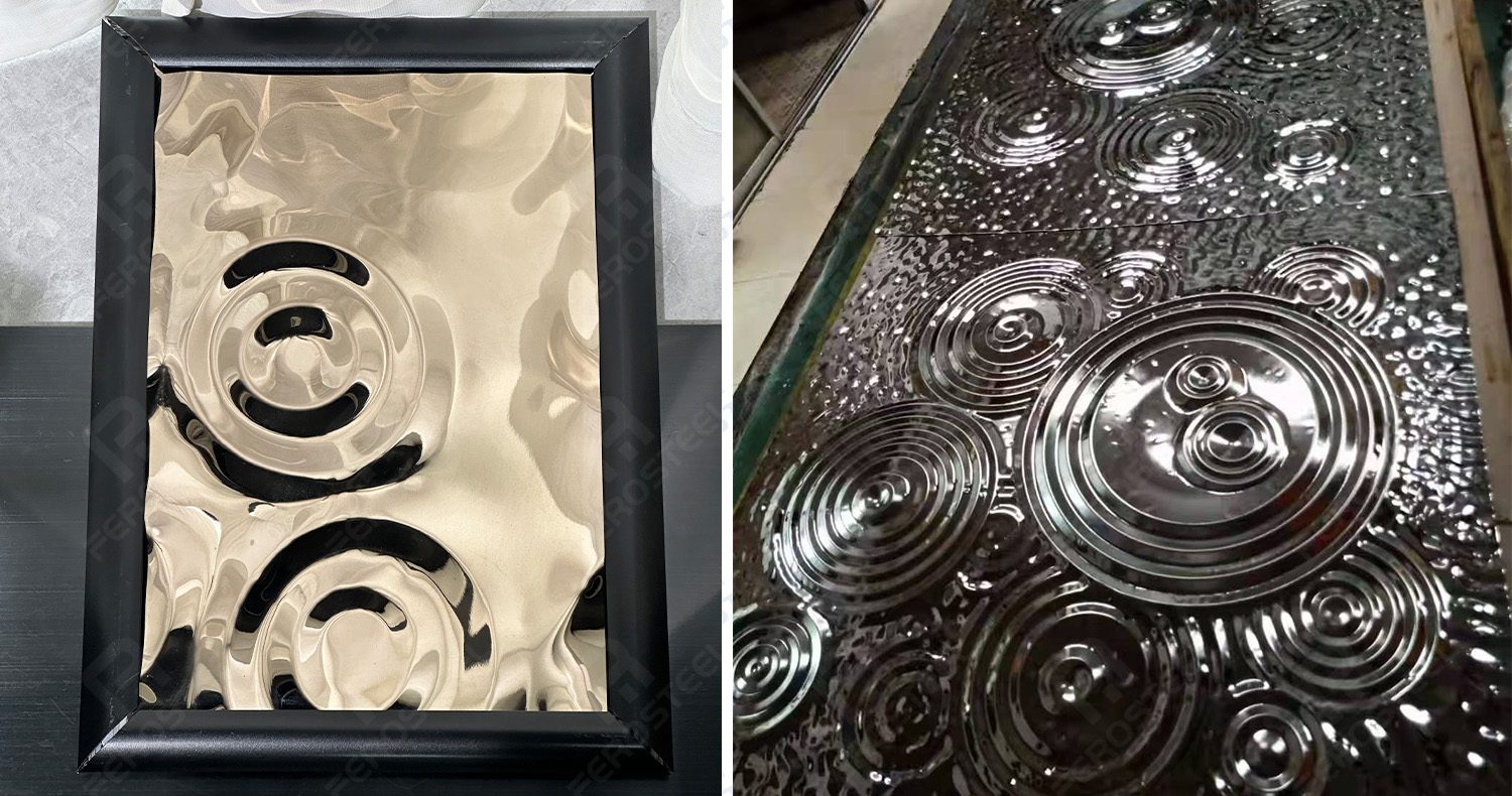 water ripple stainless steel supplier