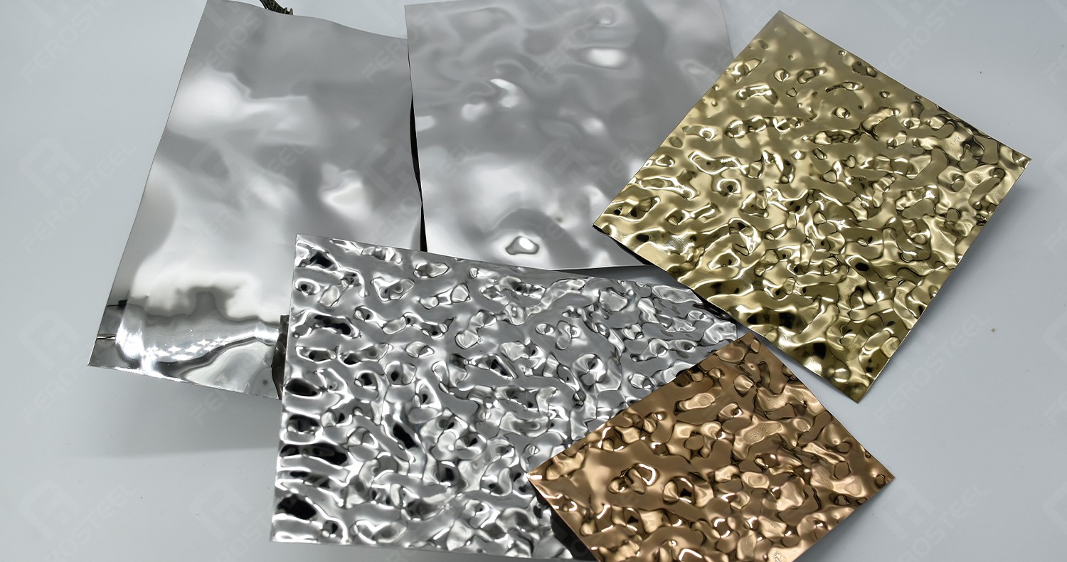 water ripple stainless steel